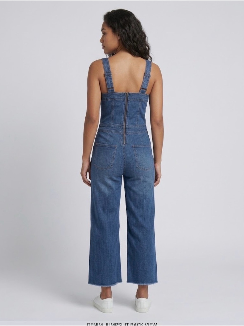 Denim Wide-Leg Women's Jeans Overalls - Blue size S